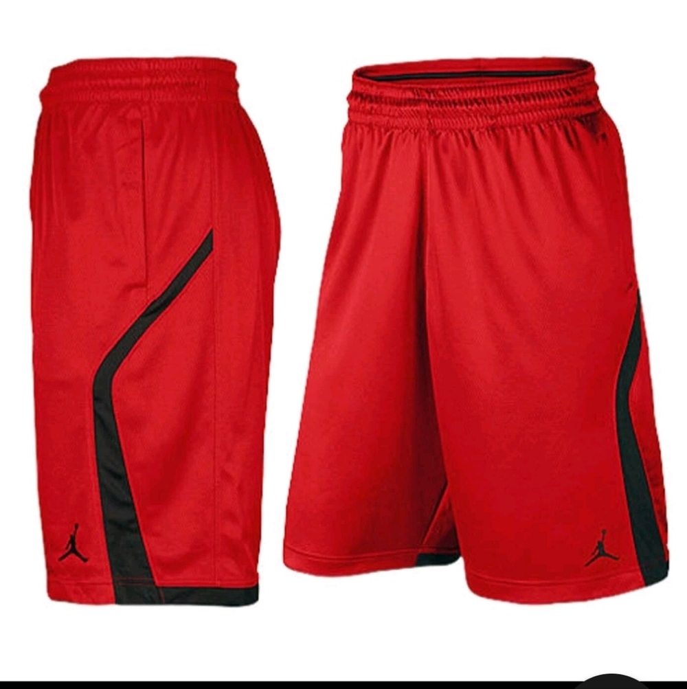 Nike Jordan Flight Knit Basketball Shorts / Red / Medium